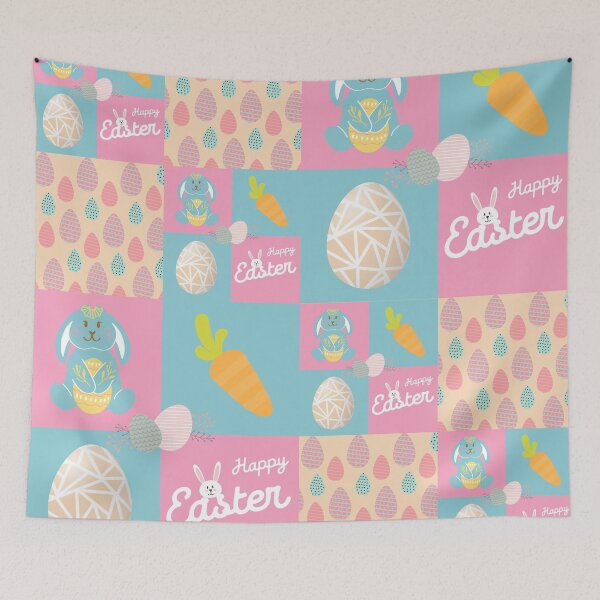 Item preview, Easter Quilted Granny Squares Quilt designed and sold by Designs By YL.
