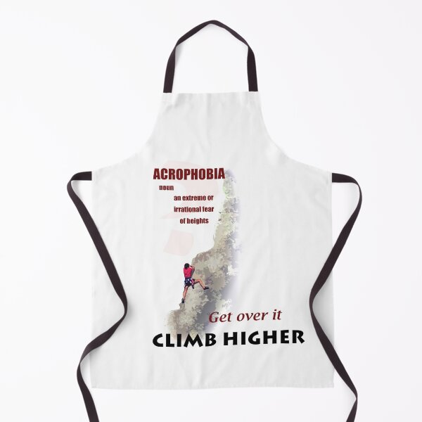 Item preview, Acrophobia? Climb Higher Rock Climber Design designed and sold by My Photo Shop.