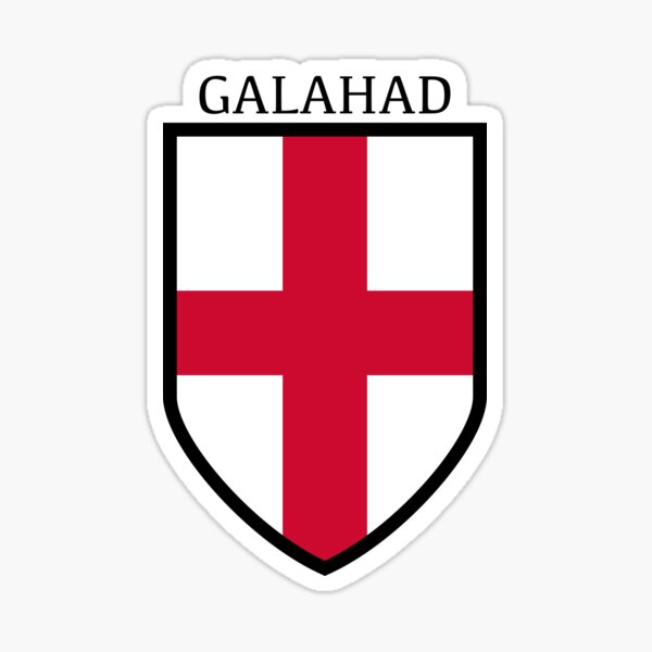 "Galahad's Coat of Arms" Sticker for Sale by MrAssister Redbubble