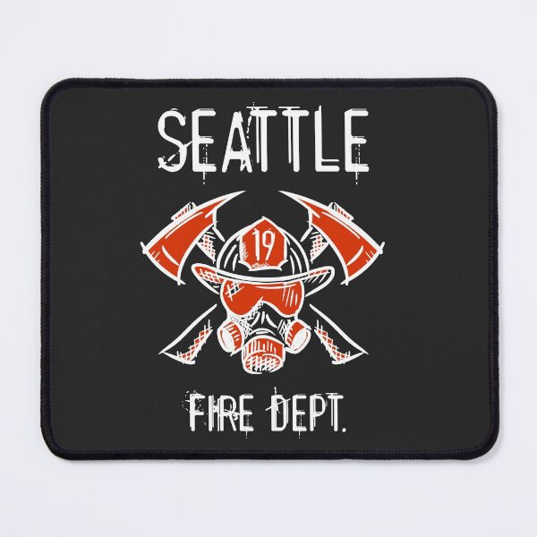 Item preview, Seattle Firefighters, Fire Department. Station 19. Hand drawn illustration on T-Shirts, Stickers, Posters. designed and sold by funnycolors.