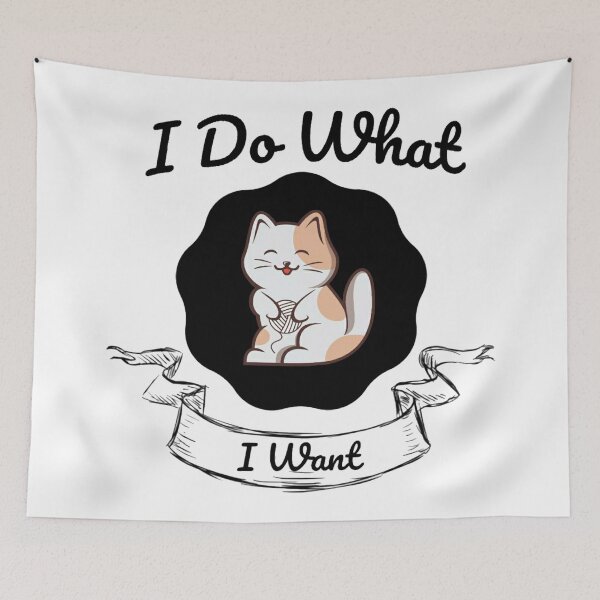 Item preview, I Do What I Want Funny unisex T-shirt For cat Lovers. designed and sold by Sloyar.