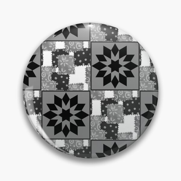 Item preview, Black And White Quilted Granny Squares Quilt designed and sold by Designs By YL.