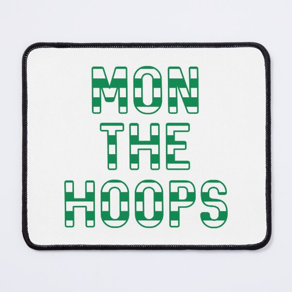 Item preview, Mon The Hoops, Glasgow Celtic Football Club Green and White Striped Text Design designed and sold by MacPean.