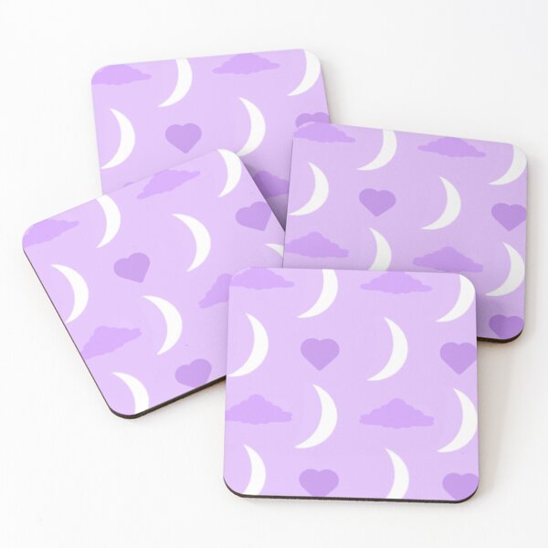 Aperçu de l'œuvre Motif de coeur de nuage de lune pourpre créée et vendue par radiantdark.