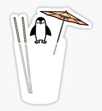 Penguin on the rocks Sticker