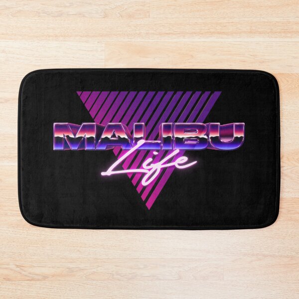 Item preview, Colorful retro design with 80s style Malibu Life logo designed and sold by 486DesignCo.