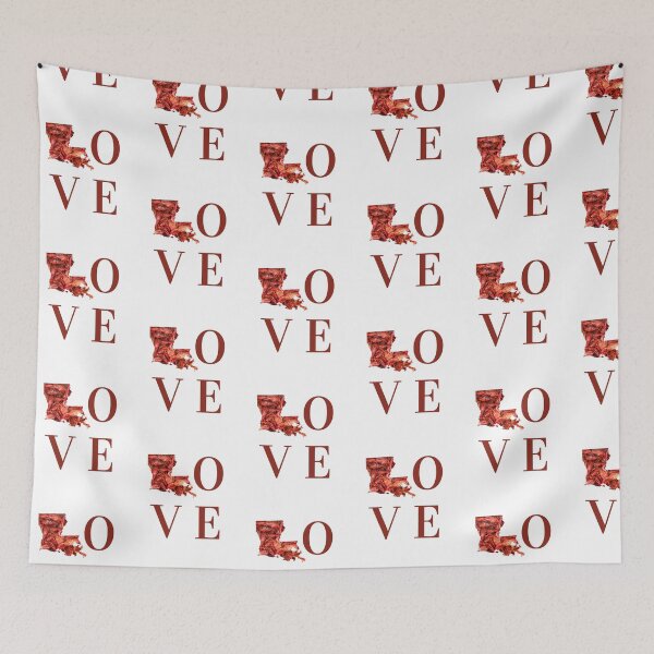 Item preview, LOVE - Red Crawfish Louisiana designed and sold by Creole Content Creations.