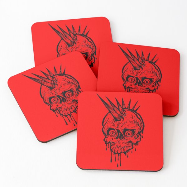 Item preview, Black Cherokee punk skull designed and sold by NoahDea.