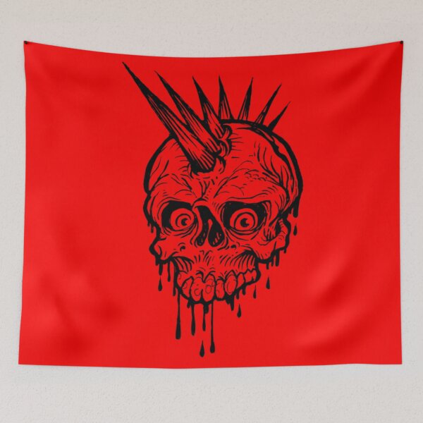 Item preview, Black Cherokee punk skull designed and sold by NoahDea.