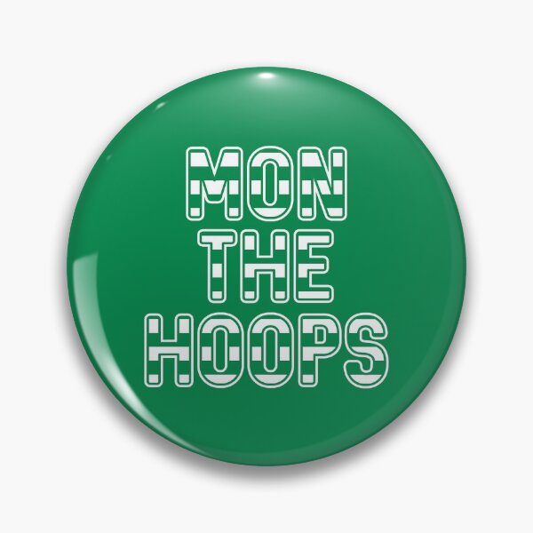 Item preview, Mon The Hoops, Glasgow Celtic Football Club Green and White Striped Text Design designed and sold by MacPean.