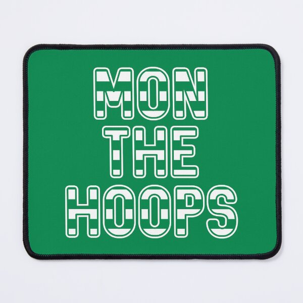Item preview, Mon The Hoops, Glasgow Celtic Football Club Green and White Striped Text Design designed and sold by MacPean.