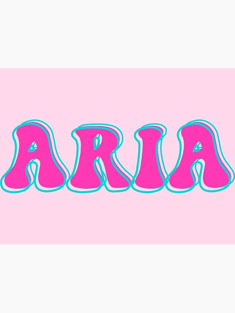 Aria Cute Custom Name Design Kawaii Aria Name Poster By Custom Name