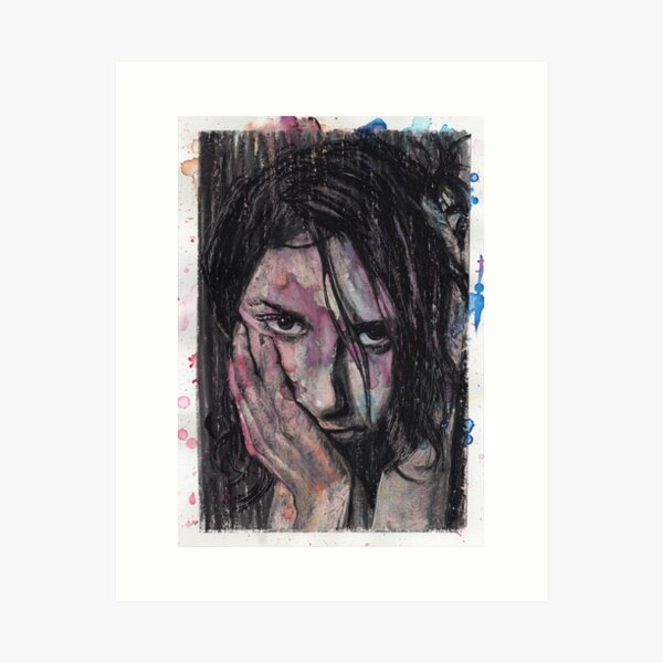 PJ Harvey - Hand Drawn Oil and Ink Portrait Art Print