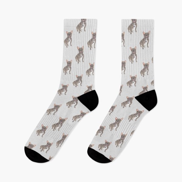 Item preview, French Bulldog (Blue Grey Silver Lilac) Pattern designed and sold by PrintsPrincess.