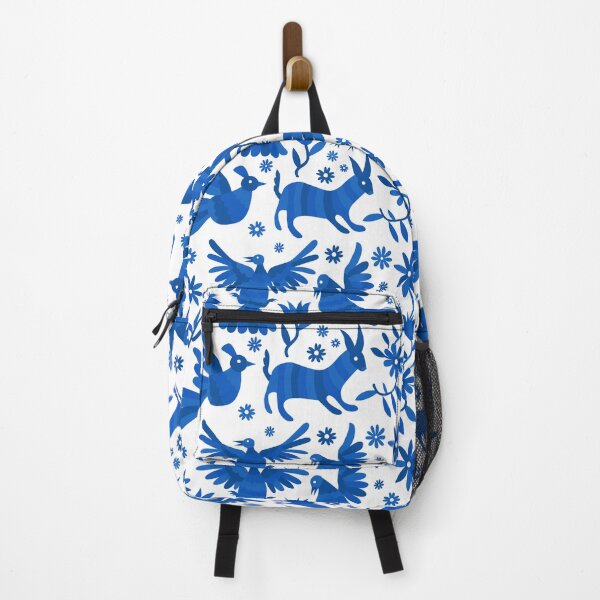 Item preview, otomi, blue otomi texture, mexican otomi, mexican art, mexican craft, mexican folk, otomi texture, mexican pattern, flowers, birds, animals, blue designed and sold by Terevela.