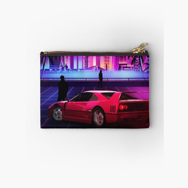Item preview, Colorful retro design with 80s style synthwave city landscape artwork designed and sold by 486DesignCo.