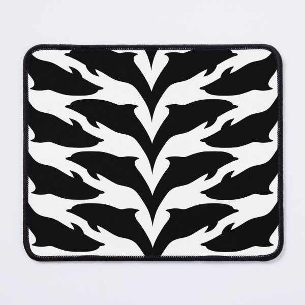 Item preview, Black and White Dolphin Pattern designed and sold by TMBTM.