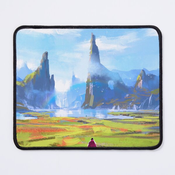 Item preview, Mountain nature painting designed and sold by Moon-Light-Art.