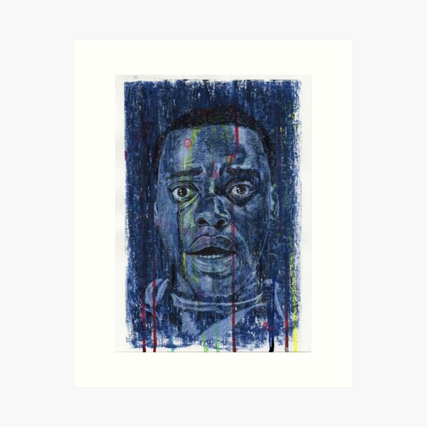 Daniel Kaluuya - Hand Drawn Oil and Ink Portrait Art Print