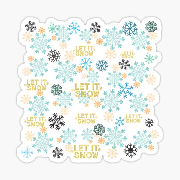 Let It Snow Stickers