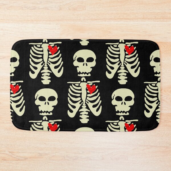 Item preview, goth skeleton valentines day heart  designed and sold by Gossip Rag.