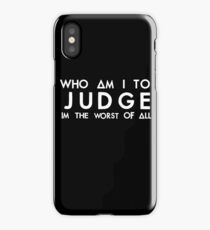 judge (white) iPhone Case