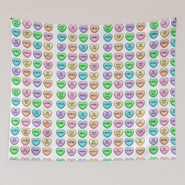 Item preview, Arabic and English Heart Candies designed and sold by SuzanneCraftsCo.