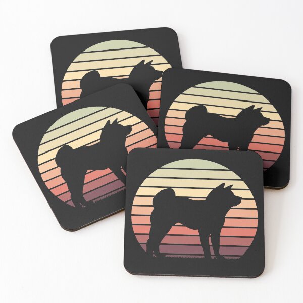Item preview, Akita Lovers - Retro Sunset Akita Dog Silhouette designed and sold by Krysanthe.