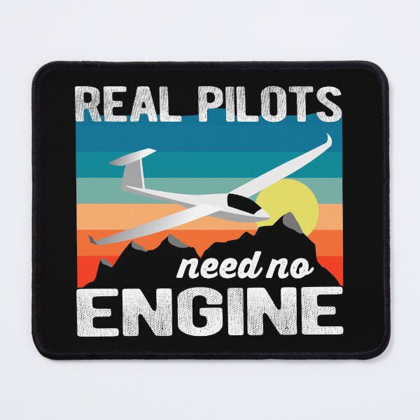 Item preview, Real pilots don't need an engine - vintage design designed and sold by FouDeeziner.