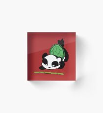 James the Turtle Panda Acrylic Block