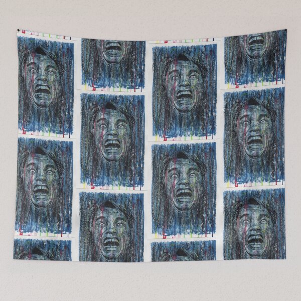 Item preview, Arnold Schwarzenegger - Total Recall - Hand Drawn Oil and Ink Portrait designed and sold by HRHildebrand.