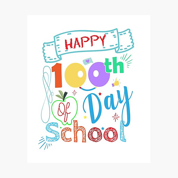 Item preview, 100th Day Of School, 100th Days Smarter, Happy 100th Day Of School designed and sold by NrddDesigner.