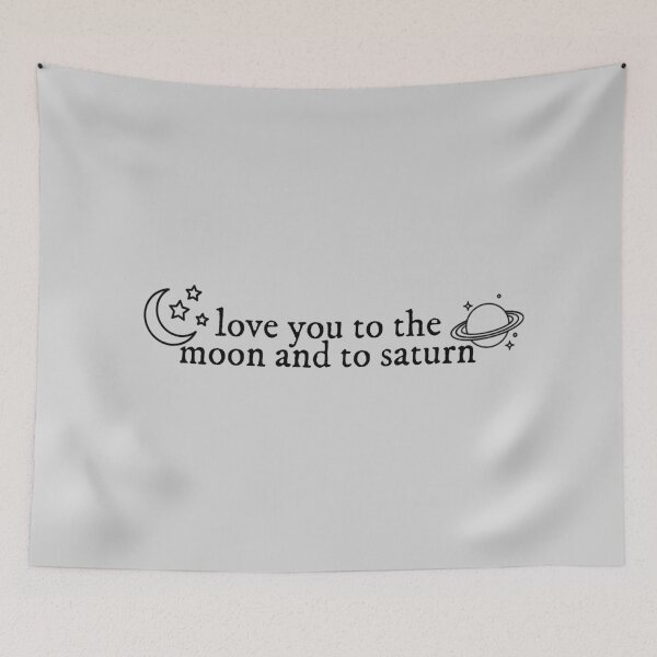 Item preview, Love You To The Moon And To Saturn Seven Lyrics Taylor Swift designed and sold by BoldNFresh.