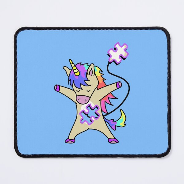 Item preview, Autism unicorn with puzzle drawing designed and sold by Blondiabshop.