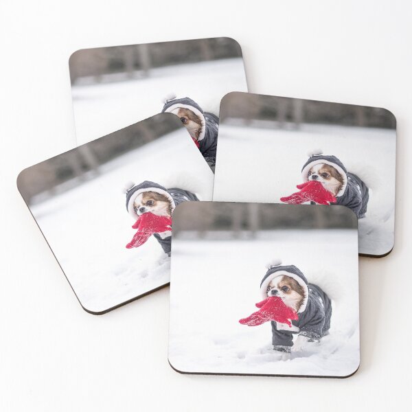 Item preview, Dog walk in the snow  designed and sold by earthlingsmerch.