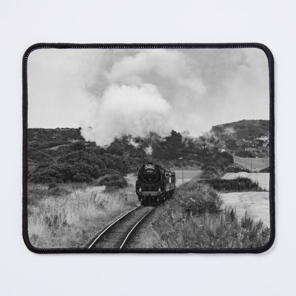 Item preview, Steam Engine on North Norfolk Railway in monochrome designed and sold by Alison and Christine Whelan.
