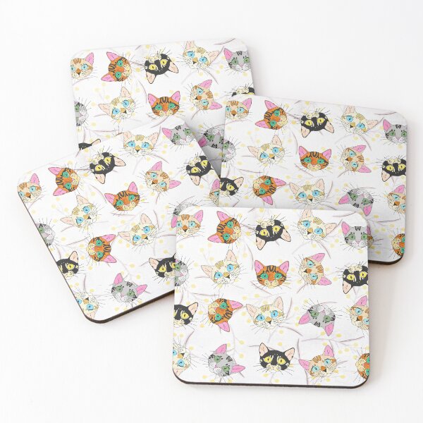 Item preview, Bengal Cat Cartoon Faces designed and sold by KarenWillshaw.