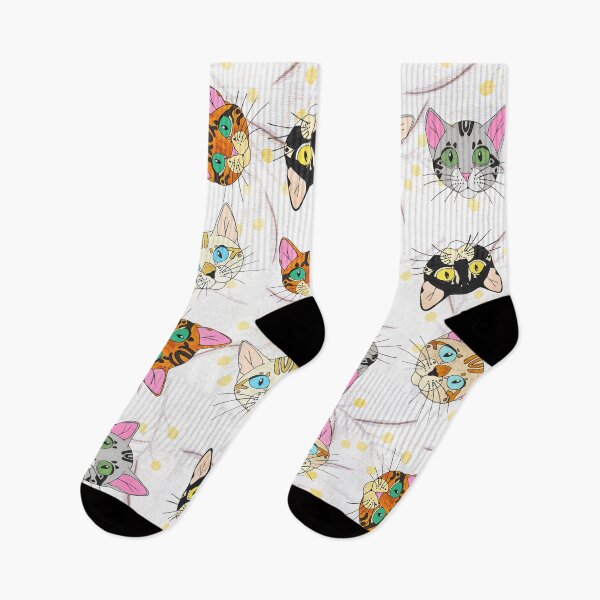 Item preview, Bengal Cat Cartoon Faces designed and sold by KarenWillshaw.