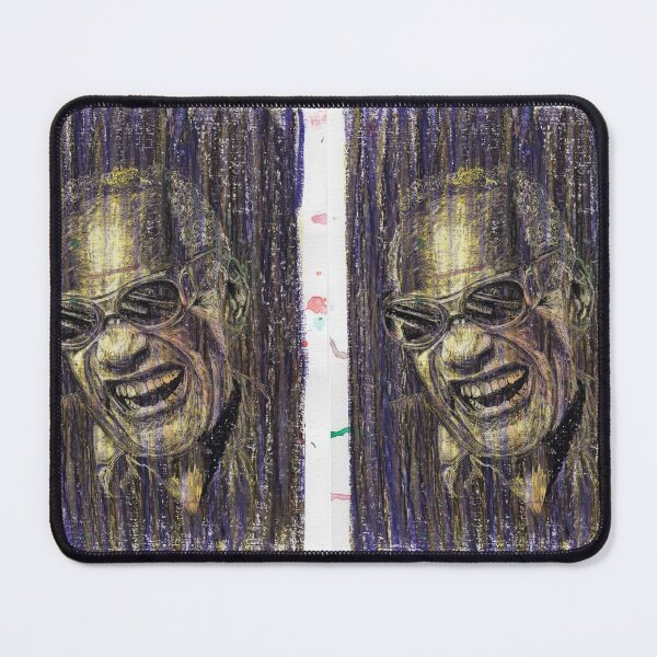Item preview, Ray Charles - Hand Drawn Oil and Ink Portrait designed and sold by HRHildebrand.