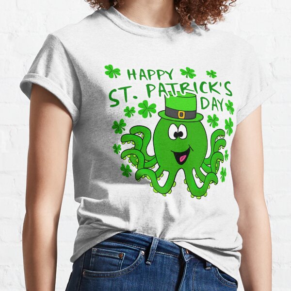 This Lass Can Shamrock Your World Ladies Crewneck or V-neck T-shirt St Patricks Day Funny Saying Joke Innuendo Irish Pride Costume Parade