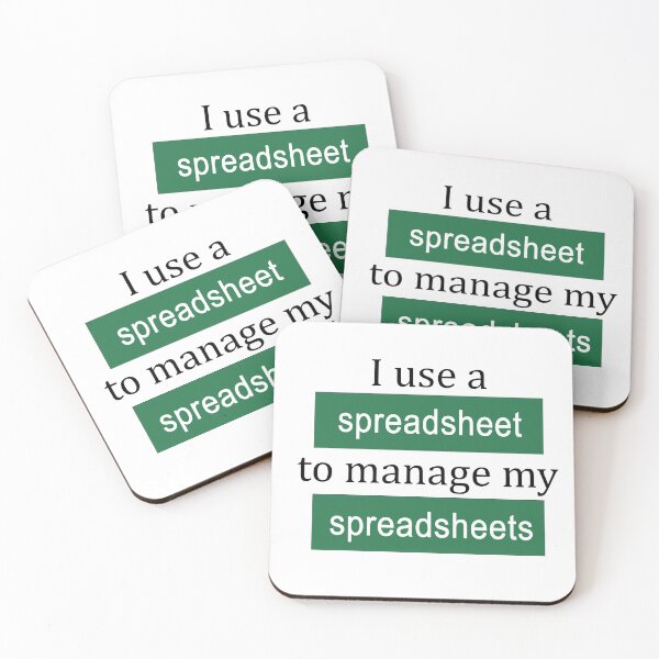 Item preview, I Manage my Spreadsheets with a Spreadsheet designed and sold by ThePurpleFrog.