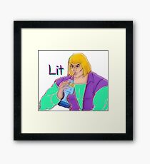 Lit Heman Framed Print