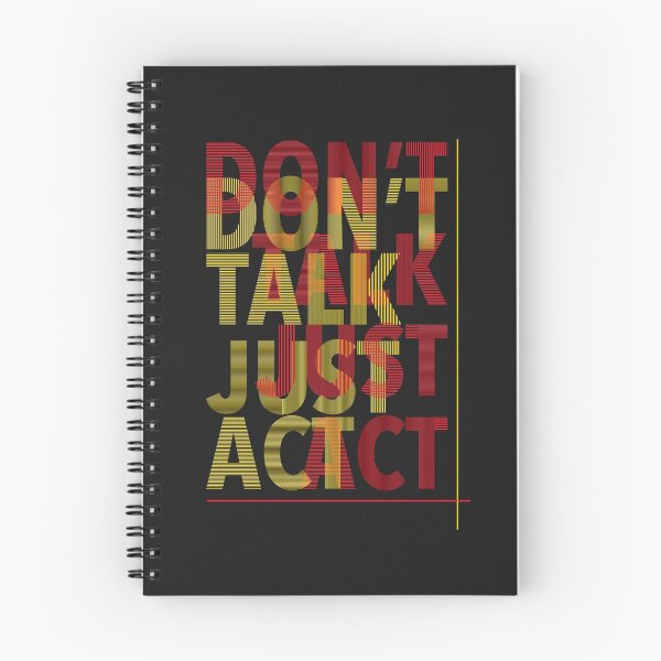 Item preview, Dont Talk Just Act designed and sold by Hero Prod.