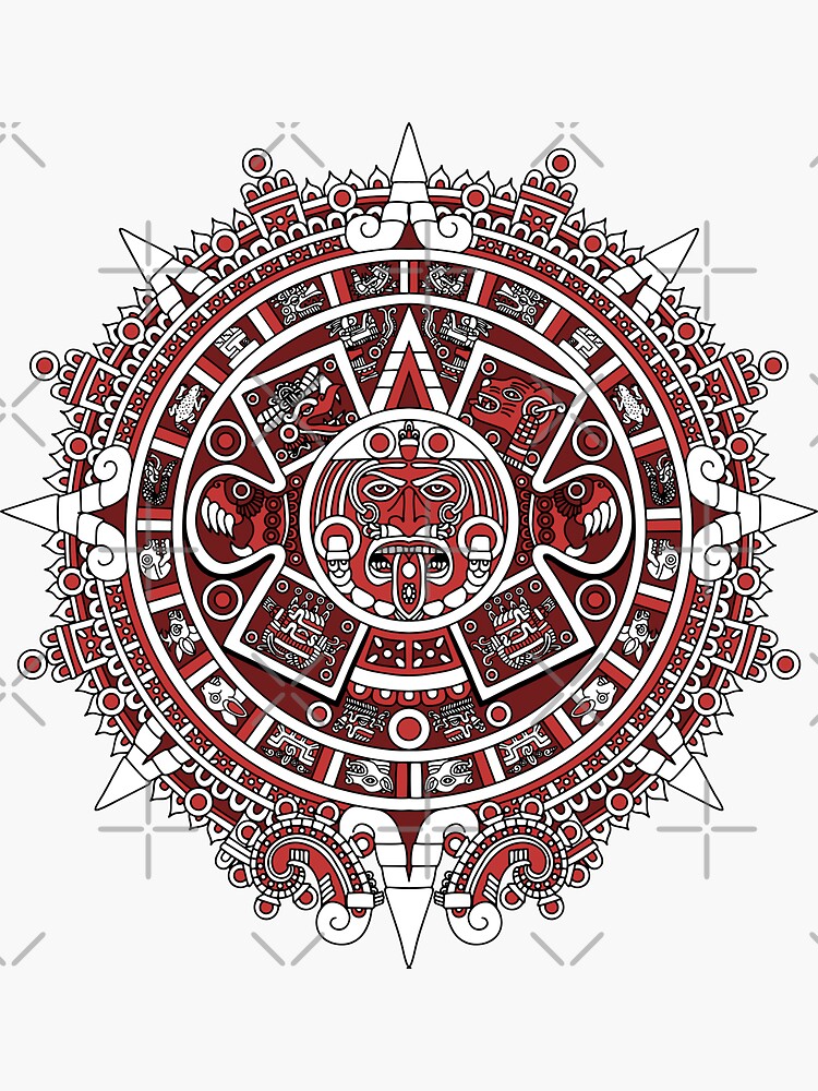 mayan calendar symbols vector