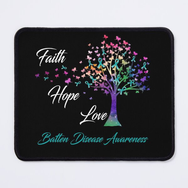 Item preview, Ribbon Tree Faith Hope Love Batten Disease Awareness designed and sold by Tadmab.