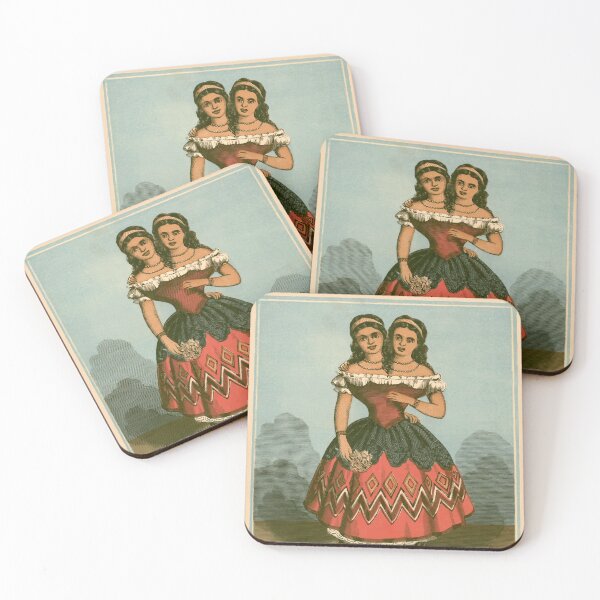 Item preview, The Wonderful Two Headed Girl illustration, 1869 designed and sold by monsterplanet.