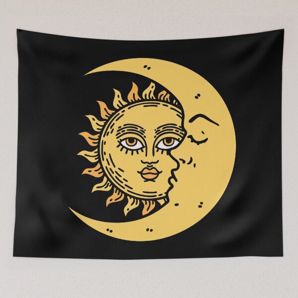 Item preview, sun and moon tarot art designed and sold by cutecrazytshirt.
