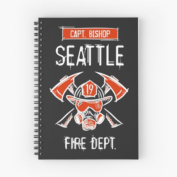 Artikelvorschau, Station 19. Kapitän CAPT. Maya-Bischof. Seattle Firefighters, Feuerwehr. entworfen und verkauft von funnycolors.