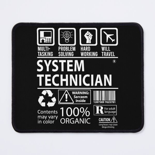 Item preview, System Technician T Shirt - MultiTasking Certified Job Gift Item Tee designed and sold by sabinacsnm.
