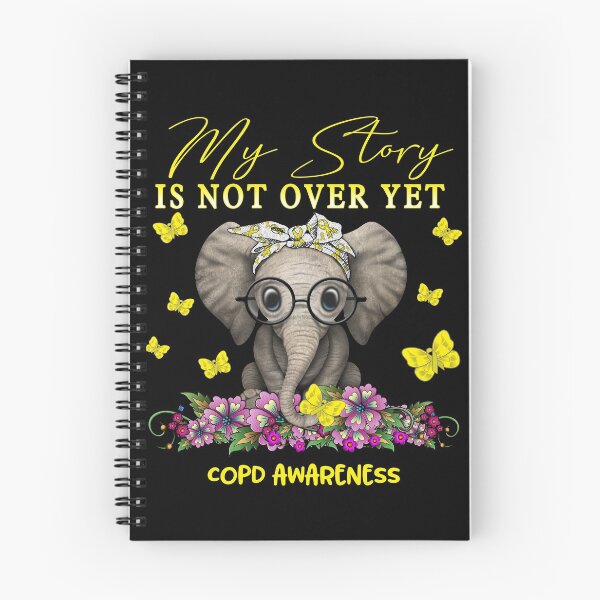 Item preview, Cute Elephant My Story Is Not Over Yet COPD Awareness designed and sold by Adropine.